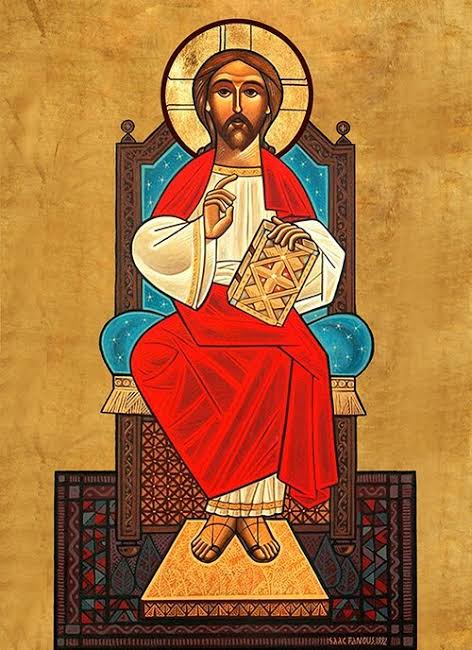 Coptic icon of Jesus Christ the Pantocrator